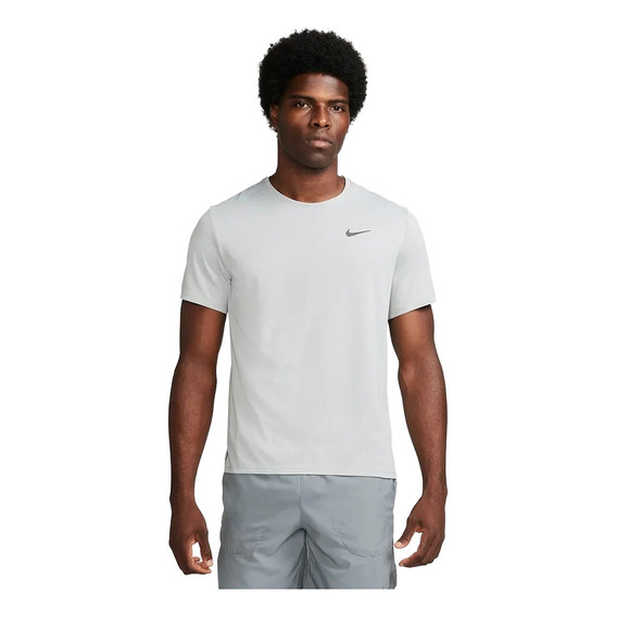 Polera Nike Miler Hombre Gris