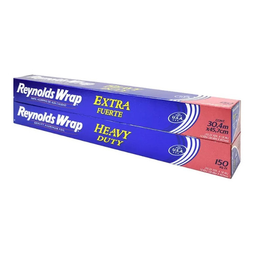 Papel Aluminio Reynolds Wrap Extra Fuerte 30.4m X 45.7cm Cst
