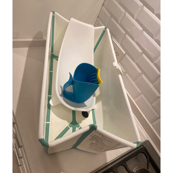 Bañera Stokke Excelent Estado C/soporte Y Ballenita Skip Hop