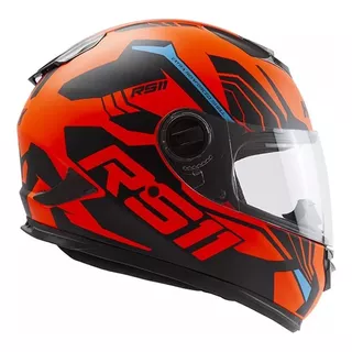 Casco Para Moto Integral Hawk Rs11 Revo Naranja Lote 2023