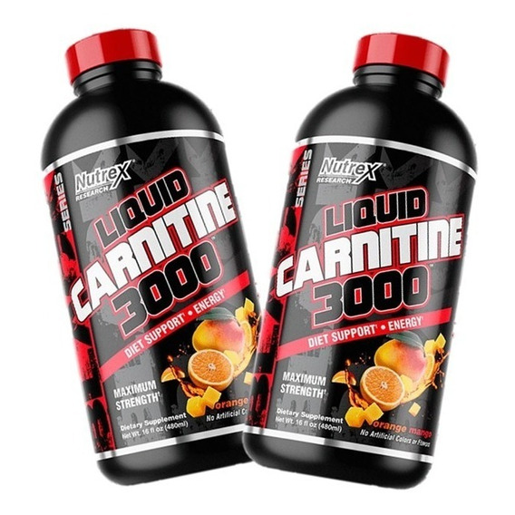 Liquid Carnitine 3000 Pack X2 Carnitina Nutrex Tienda Fisica