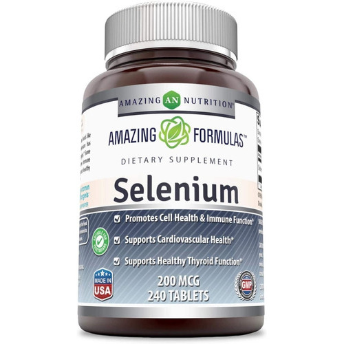 Selenio Selenium 200 Mcg 240 Tabletas Anticancerigeno Sabor Sin Sabor