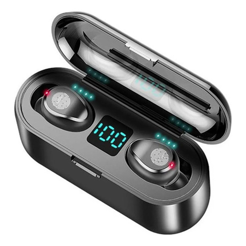 Auricular Inalámbrico In-ear F9 Tws Bluetooth 5.3 Negro