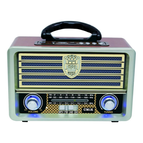 Radio Fm Recargable Radio Bluetooth Vintage Radio Am/fm Cmik