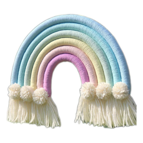 Arcoiris Tejido Macramé Nórdico Colgante Decorativos