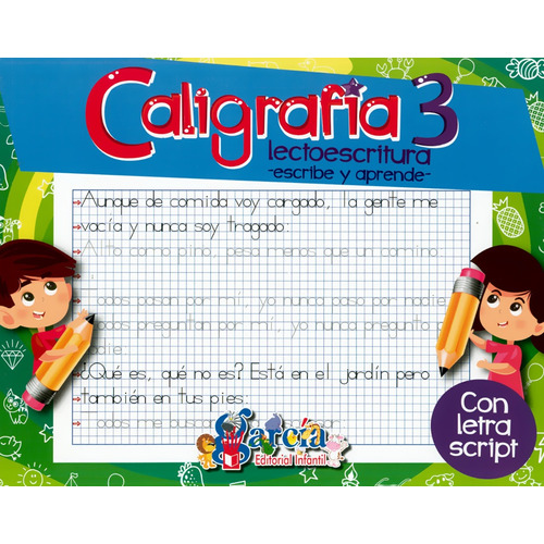 Caligrafía 3 Lectoescritura Letra Script - García