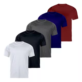 Kit 5 Camiseta Camisa Academia Masculina Atacado Blusa Dry