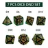 Lucky-m Fan Dice Dnd Set, Dados De Cristal Poliédrico D&d Pa