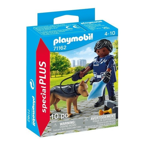 Playmobil Special Plus Policía Con Perro - 71162 Cantidad de piezas 10