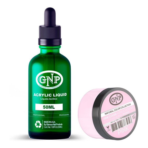 Cover Gnp Pink 15gr. + Líquido Acrílico Gnp 50ml