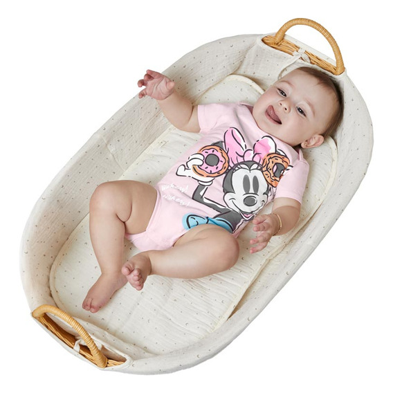 Body Minnie Estampado Disney Baby Niña Rosa Bb15 Original