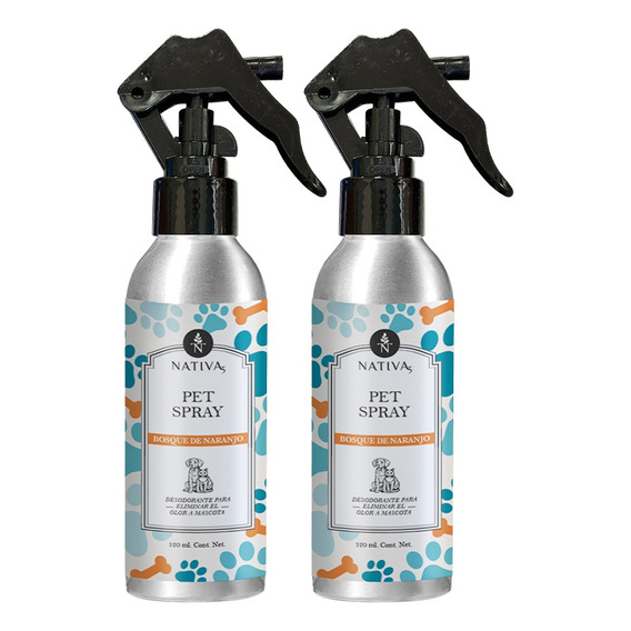 Duo Spray Aromaterapia Para Eliminar Malos Olores De Mascota