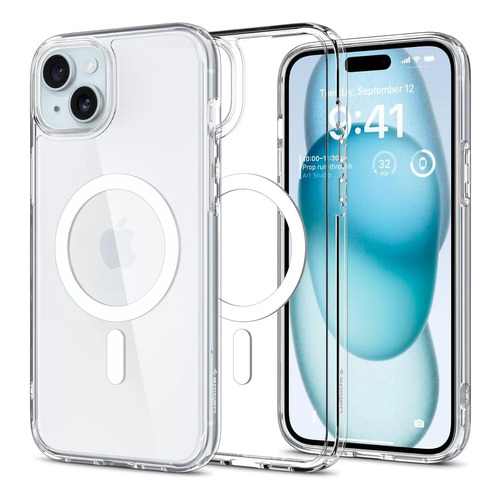 Carcasa Con Carga Inalámbrica Magsafe Transparente Para Apple iPhone 15 