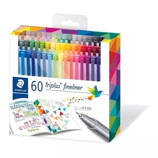 Staedtler Triplus Fineliner 60 Canetas 0,3mm Cores Diferente