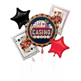 Ramillete Globos Casino Cartas Vegas Apuesta Poker 1jumbo +4