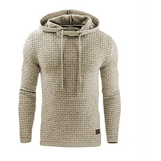 Sudadera Lisa Hoodie Con Capucha Para Hombre