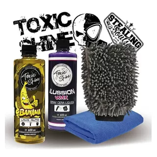 Toxic Shine | Kit Combo Lavado | Básico #04 | Shampoo + Cera