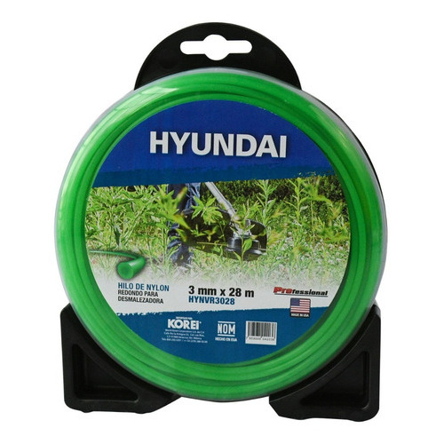 Hilo Hyundai Nylon Redondo Verde 3.0mm X 28m - Hynvr3028