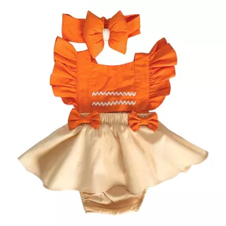 Vestido Moana Baby Aniversario Infantil Festa Luxo
