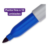 Marcadores Sharpie Punta Fina Permanente X 12 Unidades