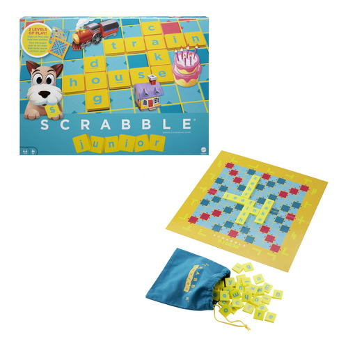 Scrabble Junior Juego De Mesa Para Niños De 2-4 Jugadores