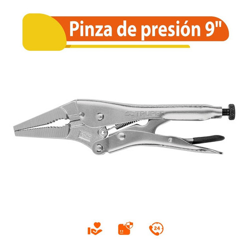 Pinzas Presion Punta Larga 9' Truper 17433