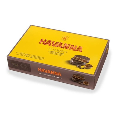 Alfajores Havanna Chocolate 12 Unidades