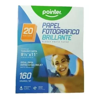 Papel Fotográfico Brillante 160 Grs Inkjet 