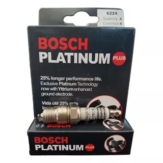 Bujias Bosch Platinum Bl15 Cerámica Antienchumbe Cañon Corto