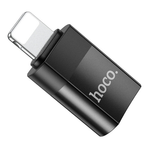 Adaptador Otg Para Lightning A Usb-c Hoco Ua17 Color Negro