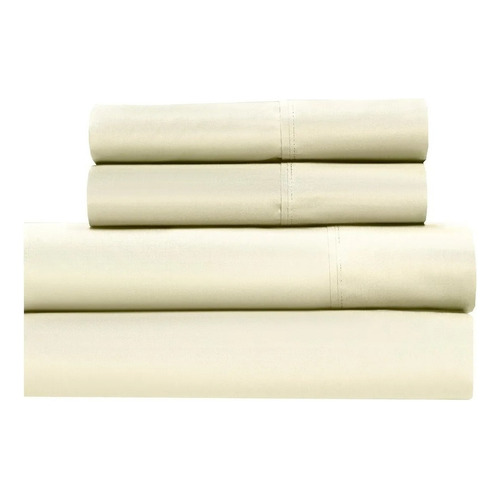 Sabana Cannon 2 Plazas 140x190 Cm Colors 200 Hilos - Lima Color Ivory