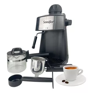 Cafetera Espresso Maker Máquina Eléctrica Para Expreso 220v Color Negro