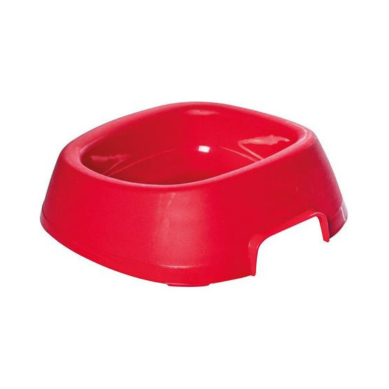 Bowl Comedero Para Mascotas De Plástico Plasutil 1.1lts Color Rojo