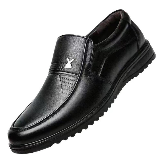 Zapatos Casuales Antideslizantes Versátiles De Cuero