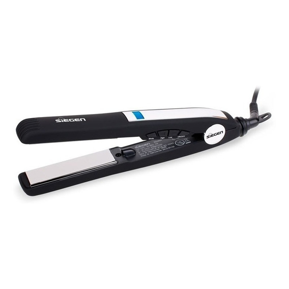 Plancha De Cabello Siegen Sg-4800 Negra 220v - 240v Color Negro