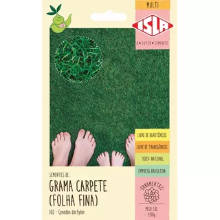 Sementes De Grama Bermuda (carpete) Folha Fina Isla