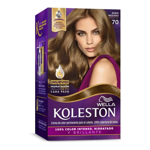 Kit Tinta Wella Professionals  Koleston tono 70 runio mediano para cabello