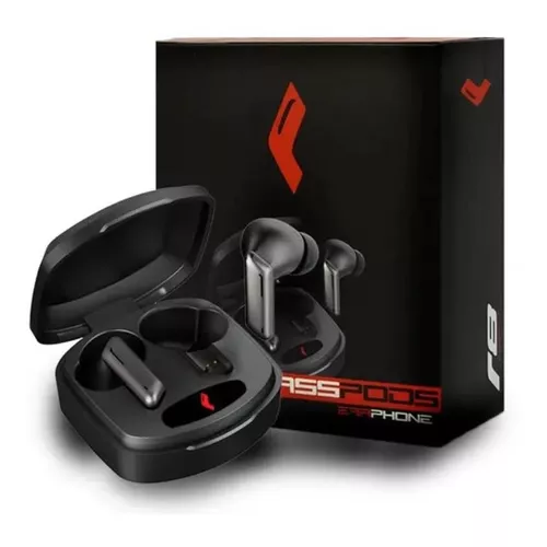 Auriculares in-ear gamer inalámbricos Fones de ouvido Sem fio Fones Sem fio  RedMi Fone de ouvido bluetooth negro con luz LED