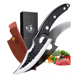 Cuchillo Vikingo Rhino Con Vaina Para Cocina