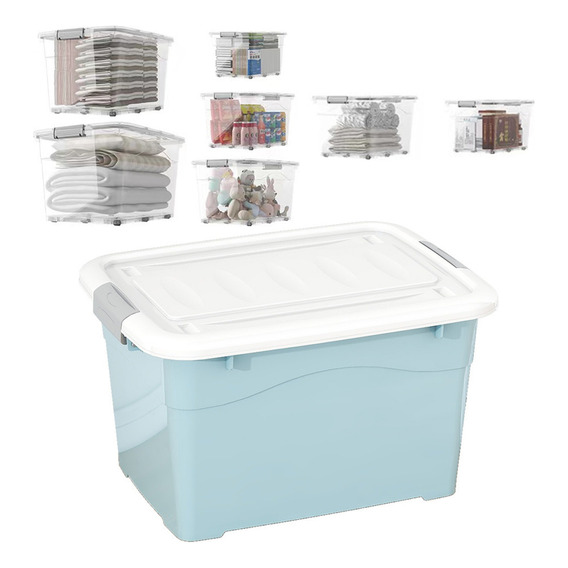 Caja Organizadora 60 Litros Con Ruedas