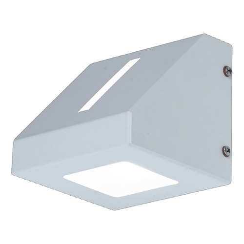 Aplique Pared Exterior Negro 1 Luz G9 Apto Led Puraluz Color Blanco