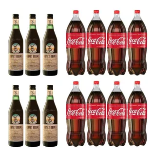 Fernet Branca 750ml Caja X6 + Coca Cola 2,25 Lts Pack X8