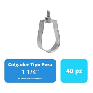 Colgador Tipo Pera 1 1/4' - 32mm  (40pz) Argos 9860200