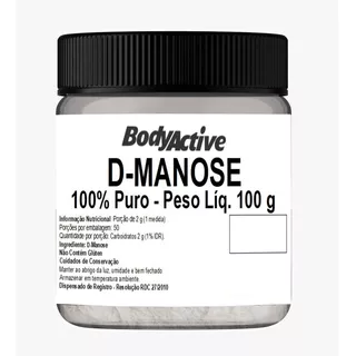 D-manose (mannose) 100 G Bodyactive