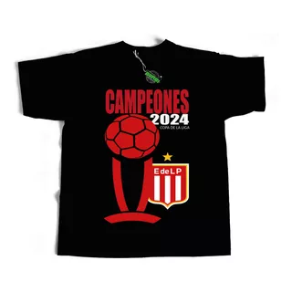 Remera 100% Algodón Estudiantes De La Plata Campeón 2024 