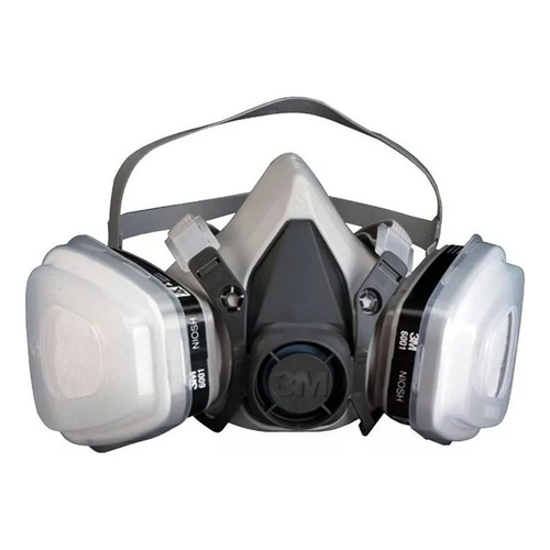 3M 6200 respirador de máscara con 1 par de cartuchos químicos para vapores orgánicos tamaño M