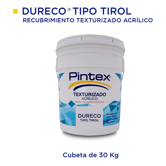 Pasta Texturizada Dureco 3 Años Pintex 30 Kg Interior Color Blanco