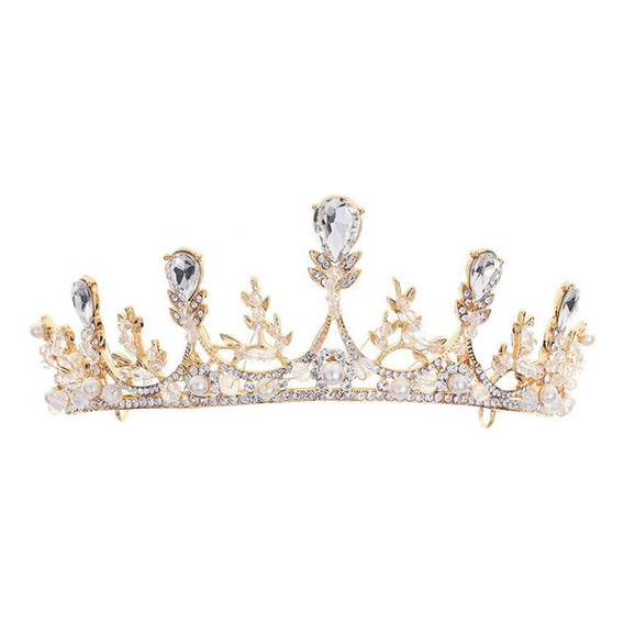 Tiara De Cumpleaños Para Mujer, Gran Corona De Cristal, Deli