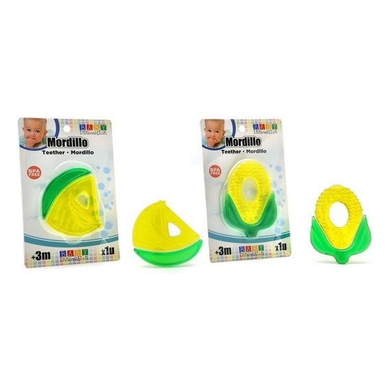 Mordillo Para Bebés Amarillo Y Verde - Baby Innovation Color Verde Amarillo