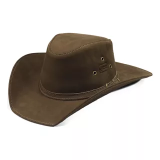 Chapéu Cowboy Country Americano Masculino Em Couro Legitimo